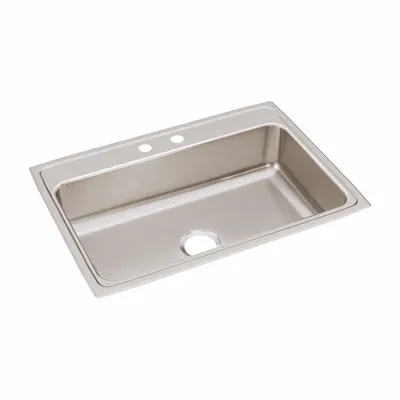 JUST MANUFACTURING One-Bowl Counter-Mounted Kitchen & Bar Sink - One-Bowl Counter-Mounted Kitchen & Bar Sinks without Faucets