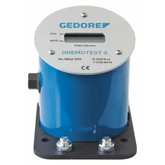 Bench-mount torque tester with 1/4 in square drive. Torque range 2 N-m to 12 N-m. Used for testing and calibrating torque tools such as wrenches and screwdrivers in assembly and maintenance applications.