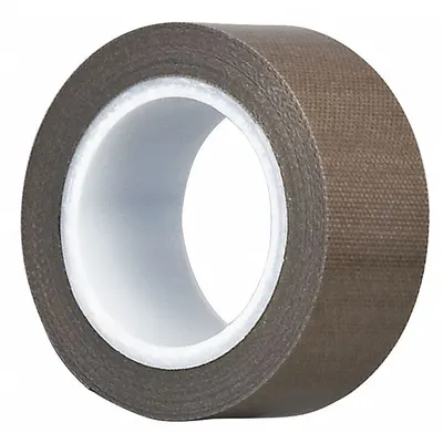 TAPECASE Cloth Tape: 3 in Wd, 5 yd Lg, 11.7 mil Thick, Silicone, Polyethylene Coated Cloth - PTFE Slick Surface Tape