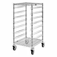 QUANTUM STORAGE SYSTEMS Bin Cart: 1,200 lb, 7 Bins/Tubs, 2 Shelves, Silver, 1 Usable Sides (MPN BC212439M7)