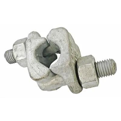 CROSBY 1010612 Forged Steel Double-Saddle Fist Clip, 1 in Rope, 37 in Turnback - Fist Clips