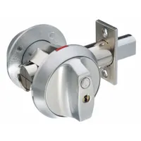 This ABLOY standard cylindrical deadbolt features a conventional core cylinder with Protec2 keyway and a bright chromium-plated finish. It is designed for doors up to 1-3/4 in thick and includes the core. Suitable for commercial or industrial applications requiring high-security access control