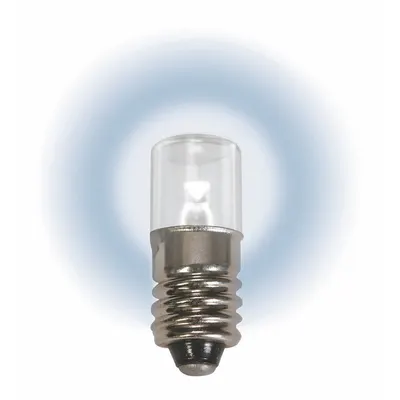 OEM APPROVED VENDOR Miniature Screw Base (E10) T3-1/4 Tubular Lamp, 12.8V DC, White - Mini Screw Base (E10) Miniature Lamps
