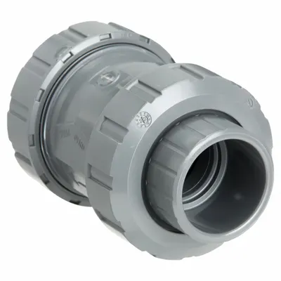 GEORG FISCHER PVC Ball Check Valve, Socket x Socket, 1 1/2 in, EPDM - PVC Ball Check Valves