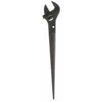 KLEIN TOOLS Spud Wrench: Alloy Steel, Black Oxide, 1 5/8 in Head Size, 0 in Offset, 16 in Overall Lg (MPN 3239)