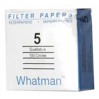 This qualitative cellulose filter paper features medium porosity and a thickness of 0.2 mm. The 4.25 cm diameter discs are non-fluted and designed for general filtration in laboratory and industrial settings, including routine qualitative analysis and sample preparation