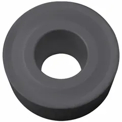 Round indexable turning insert made of CVD carbide, designed for turning, facing, and profiling operations on metal workpieces. The round geometry provides strong cutting edges and is suitable for roughing and semi-finishing in general machining applications.