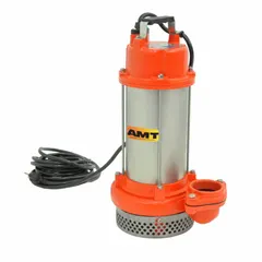 This heavy-duty submersible dewatering pump is designed for continuous duty in sumps, pits, and flooded areas. It features a cast iron volute and impeller, a carbon/ceramic shaft seal, and handles solids up to 5/32 in. diameter. The pump operates on 115V AC and includes a hose adapter.
