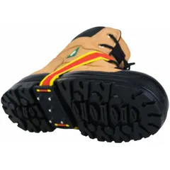 This studded mid-sole traction device from K1 SERIES features a rubber body with 5 tungsten carbide spikes per shoe for grip on snow. The strap-on attachment secures over footwear, and each unit is supplied as a single pair. Overall width is 1 1/4 in.