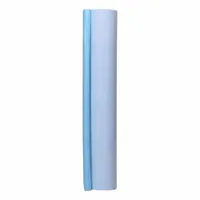 This non-woven fiber surface protection roll is made of UV-resistant polyester. It is used to temporarily shield surfaces from paint overspray, dust, and debris during construction, renovation, or manufacturing processes. The roll measures 5 mil thick, 56 inches wide, and 300 feet long