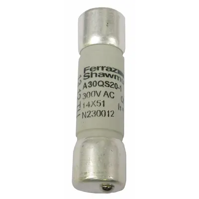 MERSEN Semiconductor Fuse: A30QS Series, Fast-Acting, 20 A, 300 V AC - Fast-Acting Bolt-On Fuses
