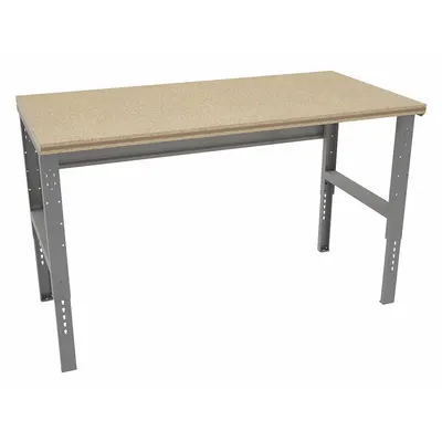 TENNSCO Workbench: Adj Ht, Shop Top, 72 in x 36 in, 1,500 lb Overall Load Capacity - Open-Base Workstations