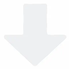 Solid white arrow-shaped floor marking tape with no legend, measuring 2 inches by 5 inches per piece. Each piece has an 8 mil thickness and is made of polyester backing material. Supplied in a 100-pack, this tape is used to direct foot traffic, indicate egress paths, or mark workflow directions in industrial facilities.