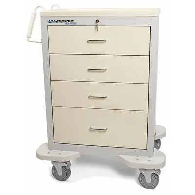 LAKESIDE General Medical Supply Cart with Drawers - General Medical Supply Carts with Drawers