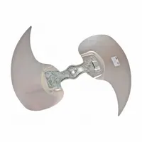 This condenser fan blade from PROSTOCK features a 24-inch propeller diameter and a 1/2-inch bore. It is constructed with two blades made of aluminum and galvanized steel. Designed for use in HVAC and refrigeration systems, it is suitable for air movement in condenser units, evaporators, and ventilation equipment
