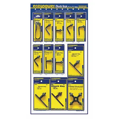 EAZYPOWER Drill Chuck Key: L/T Handle (MPN 88152-1) - Universal Drill Chuck Key Assortments
