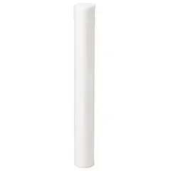 Solid water filter cartridge with polypropylene filter media. Rated for 10 gpm flow. Overall height 20 inches. Used for sediment filtration in industrial water systems, including process water, cooling loops, and pre-treatment applications.