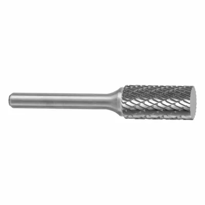 SGS PRO Double-Cut Cylinder Bur, SA-43, 1/8" x 9/16" Head, 1/8" Shank - Double-Cut Cylinder Burs
