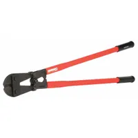 RIDGID Bolt Cutters: Steel, For 9/16 in Max Dia Soft Steel, For 1/2 in Max Dia Medium Steel, Red (MPN 14233)