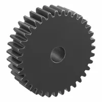 Hubless Spur Gear: Module m 1.5, 35 Teeth, 10 mm Bore Dia, Black Oxide Coated Carbon Steel, Hubless (MPN SSA1.5-35)