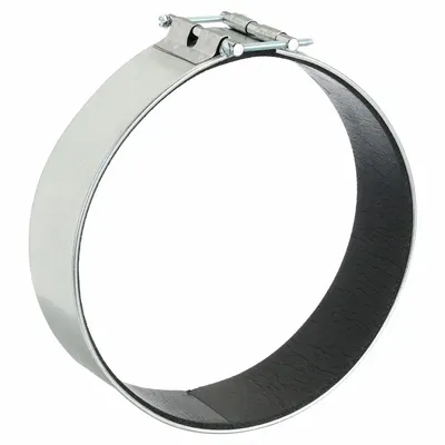 DUCTMATE Round Duct Connector Clamp, 13 in, Steel, Neoprene, Double Bolt - Round Duct Connector Clamps