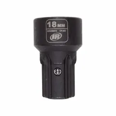 This 18 mm, 6-point standard-length impact socket is designed for use with impact wrenches in heavy-duty fastening and loosening applications. It features a manganese phosphate finish for corrosion resistance. Overall length is 1 9/16 in.