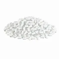 Polypropylene (PP) pellets for 3D printing, supplied in 25 kg bags. White color with a durometer of 100 Shore D, indicating rigid material. Suitable for additive manufacturing of prototypes, tooling, and functional parts requiring stiffness and chemical resistance