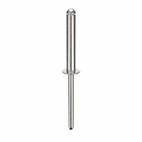 Large flange blind rivet with 0.183" diameter and 2.476" overall length. Body length is 1 11/64" and overall length is 2 15/32". Supplied in a 250-piece pack for inch-system applications. Used for fastening where only one-sided access is available, with the large flange distributing load over a wider area for thin or soft materials