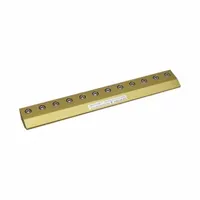 Aluminum air knife with a 12-inch air slot width and 0.002-inch air slot height. Designed to produce a uniform sheet of compressed air for blow-off, drying, cleaning, and cooling in industrial manufacturing, packaging, and processing lines