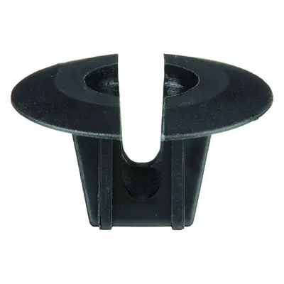 OEM Nylon Push-In Rivet Retainer, Black, 0.165 in Inside Dia, 100 PK - Nylon Push-In Rivet Retainers