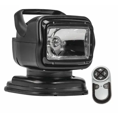 GOLIGHT Spotlight: Rectangular, Spot, Halogen, Handheld Remote, Magnetic, Lighter Plug - Vehicle Remote-Controlled Spotlights