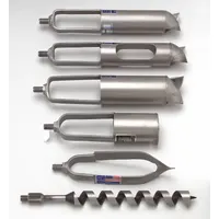 AMS Soil Auger Head: Stainless Steel, 3 1/4 in Overall Dia, 16 in Overall Lg, Quick Connect (MPN 317.06)