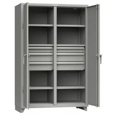 STRONG HOLD 46-DS-246-6DB-L Shelf-Style Shift Cabinet with Drawers - Shelf-Style Shift Cabinets with Drawers