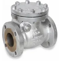 SHARPE Check Valve: Swing, 2-Way, Inline Valve Body, 6 in Pipe Size, Flange x Flange, Carbon Steel (MPN 4371002050)