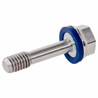 JW WINCO Narrow-Shaft Hygienic Hex Head Screw with Sealing Washer - Narrow-Shaft Hygienic Hex Head Screws with Sealing Washer