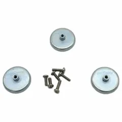 Threaded rare earth magnetic mount kit with a #6-32 stud for securing sensors, cameras, or brackets to ferrous surfaces. Provides a strong, repositionable hold for temporary instrumentation mounting, test setups, and industrial automation applications.