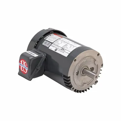 U.S. MOTORS General Purpose Motor: Flange Mount, Totally Enclosed Fan Cooled, 3/4 hp - C-Face 3-Phase General Purpose AC Motors