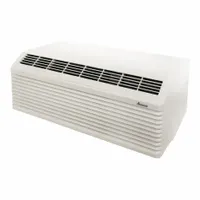 Packaged terminal air conditioner with electric heat for cooling and heating hotel rooms, motels, apartments, and small commercial spaces. Provides 7000 BtuH cooling capacity, operates on 208/230V AC, and uses a 6-20P plug. Includes built-in Wi-Fi connectivity