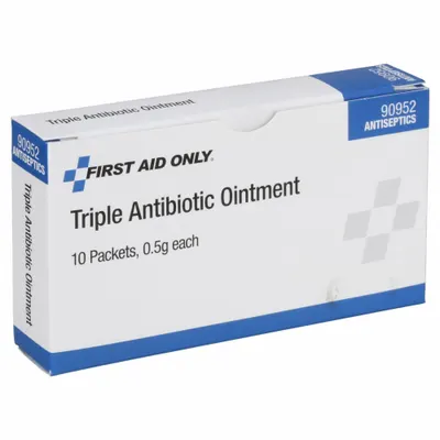 OEM APPROVED VENDOR Topical Antibiotic Cream, 0.004 oz Packets, 10-Pack - Antibiotic Ointments & Creams