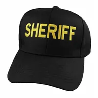 HEROS PRIDE Sheriff Hat: Universal, Black, Cotton Twill (MPN 6785)