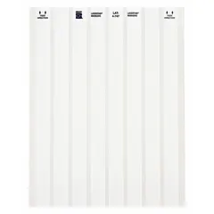 White polyester wraparound label for permanent wire and cable identification. Designed for wire gauges 6 AWG to 0 AWG, suitable for use in control panels, electrical installations, and maintenance applications.