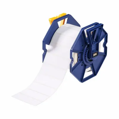BRADY Pre-Cut Label Stock Roll: 1 in x 3 in, Acrylic, Permanent Adhesive, 1,000 Labels - Brady Inkjet Precut Label Rolls