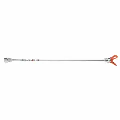 This 20-inch extension pole from GRACO is designed for use with paint sprayers to extend reach for overhead or distant surfaces. It is compatible with the ProX19 Cart and manufacturer model number 262805. The pole is part of the Extensions for Paint Sprayers product grouping.