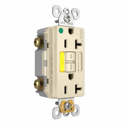 LEGRAND GFCI Hospital Grade Duplex Receptacle 2097HGTRPIAMBLA - General Purpose Receptacles