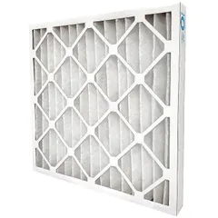 MERV 7 Pleated Air Filter, 20 in x 20 in x 1 in, Synthetic Media, Beverage Board Frame