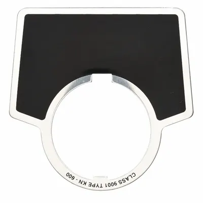 SCHNEIDER Legend Plate: 30 mm Panel Mounting Size, Square - Push-Button Rings & Plates