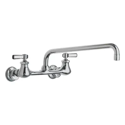 CHICAGO FAUCETS 540-LDL12ABCP Widespread Kitchen Faucet - Widespread Kitchen Faucets