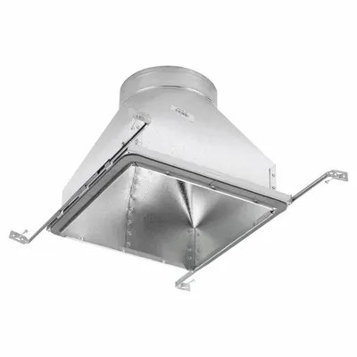 SPEEDI-BOOT Vent Boot Hanger: Square to Round Adapter Boot, 8 in Dia. 8 in H x 12 in W Collar Size - Vent Boots