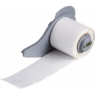BRADY Wraparound Label: 1 1/2 in x 1 in, 1 in, Self-Extinguishing Vinyl - Brady Precut Label Rolls