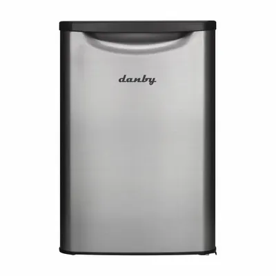 DANBY DAR026A2BSLDB 2.6 cu ft Mini Refrigerator, Silver - Mini Refrigerators